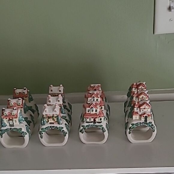 Charming Village Napkin Rings - Picture 1 of 10